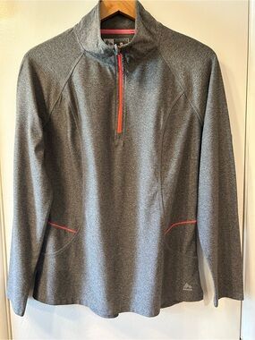 RBX Women’s 1/4 Zip-Up Grey Jacket, Sz-L